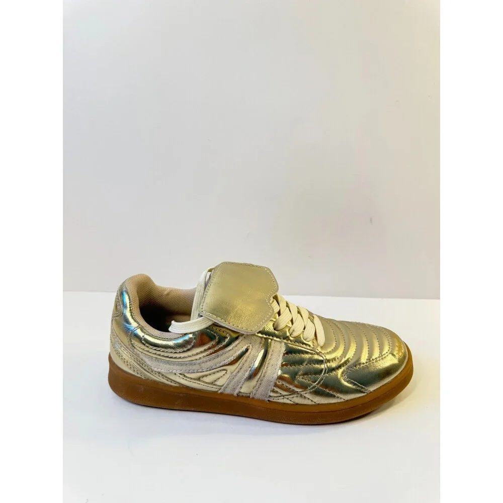 Steve Madden Womens Sneakers Gold US 6